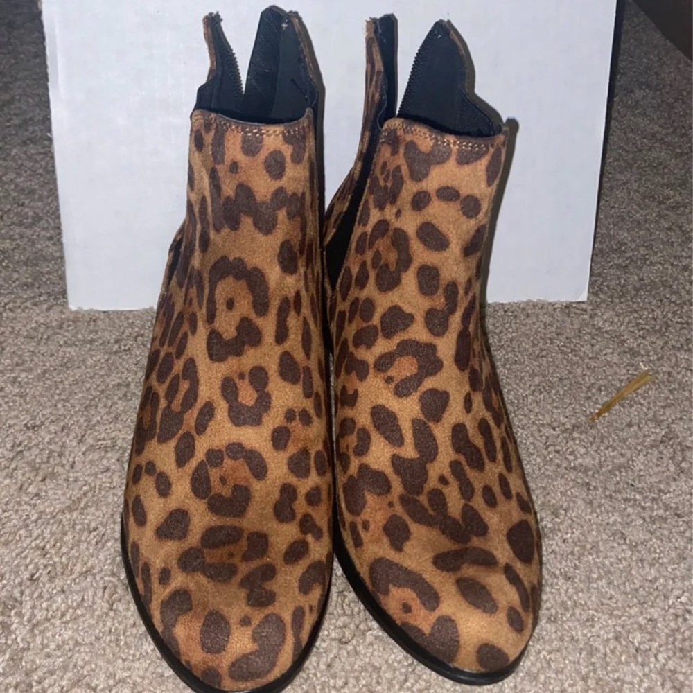 Leopard Print Booties - Picture 2 of 5